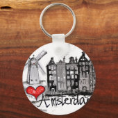 I Liebe Amsterdam Schlüsselanhänger (Vorderseite)
