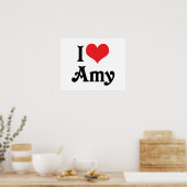 I Liebe Amy Poster (Küche)
