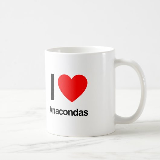 i Liebe Anacondas Kaffeetasse (Rechts)