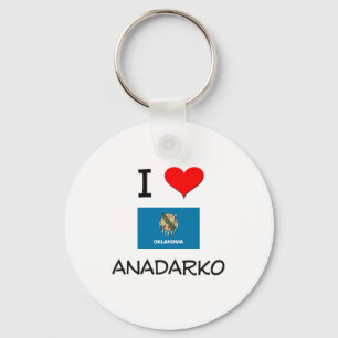 I Liebe Anadarko Oklahoma Schlüsselanhänger