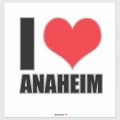 I Liebe Anaheim Aufkleber (Blatt)