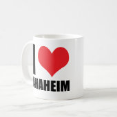 I Liebe Anaheim Kaffeetasse (Vorderseite Links)