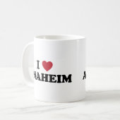 I Liebe Anaheim Kalifornien Kaffeetasse (Vorderseite Links)