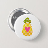 I Liebe Ananas Button (Vorne & Hinten)