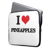 I Liebe-Ananas Laptopschutzhülle (Vorderseite Links)