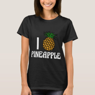 I Liebe Ananas Niedliches Obst T-Shirt