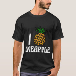 I Liebe Ananas Niedliches Obst T-Shirt