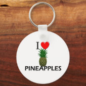 I Liebe Ananas Schlüsselanhänger (Vorderseite)