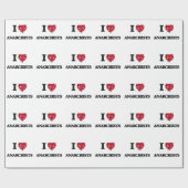 I Liebe-Anarchisten Geschenkpapier (Flach)
