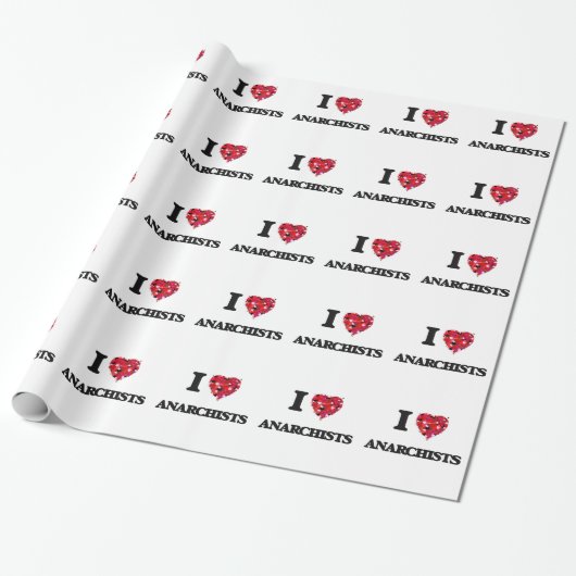 I Liebe-Anarchisten Geschenkpapier (Ungerollt)