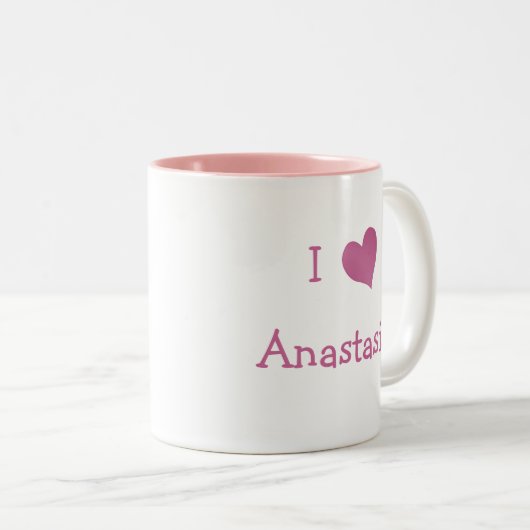 I Liebe Anastasia Zweifarbige Tasse (VorderseiteRechts)