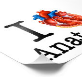 I Liebe Anatomie Fotodruck (Ecke)