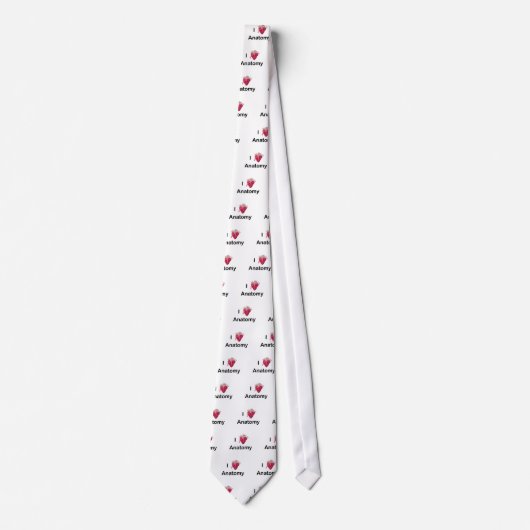 I Liebe-Anatomie mit menschlichem Herzen! Krawatte (Vorderseite)