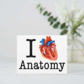 I Liebe Anatomie Postkarte (Stehend Vorderseite)