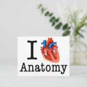 I Liebe Anatomie Postkarte (Stehend Vorderseite)