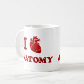 I Liebe anatomy2 Kaffeetasse (Vorderseite Links)