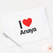 i Liebe Anaya Rechteckiger Aufkleber (Umschlag)
