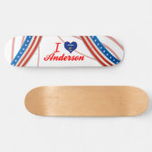 I Liebe Anderson, Wisconsin Skateboard (Horizontal)