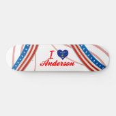 I Liebe Anderson, Wisconsin Skateboard (Horizontal)