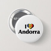 I Liebe Andorra Flag Button (Vorne & Hinten)