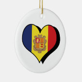I Liebe Andorra Keramik Ornament (Rechts)