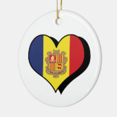 I Liebe Andorra Keramik Ornament (Links)