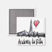 I Liebe Andorra la Vella Magnet (Vorderseite/Rückseite)