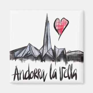 I Liebe Andorra la Vella Magnet