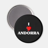 I Liebe Andorra Magnet (Vorderseite/Rückseite)