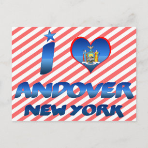 I Liebe Andover, New York Postkarte