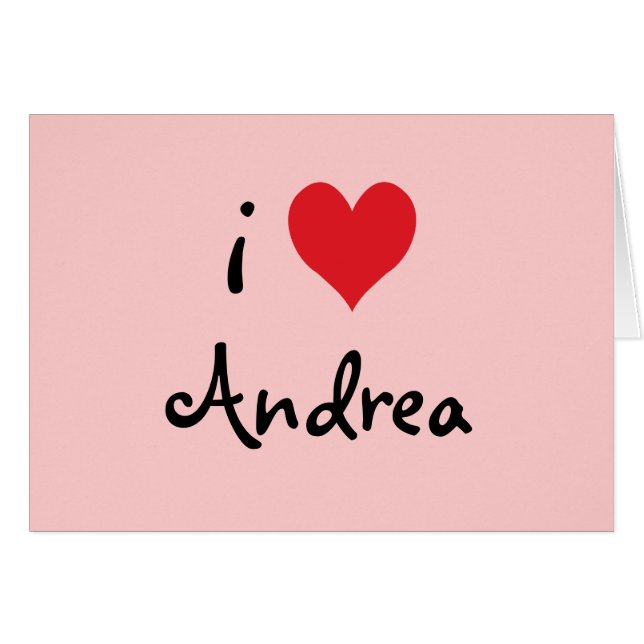 I Liebe Andrea (Vorderseite (Horizontal))