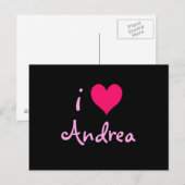 I Liebe Andrea Postkarte (Vorne/Hinten)