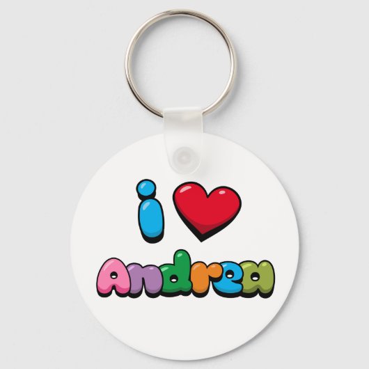 I Liebe Andrea Schlüsselanhänger (Vorderseite)