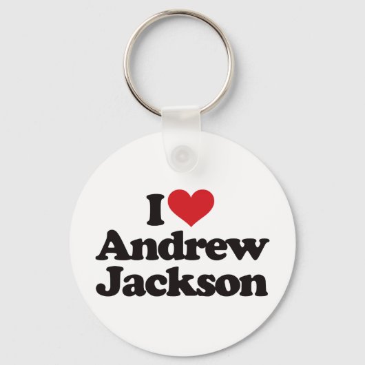 I Liebe Andrew Jackson Schlüsselanhänger (Vorderseite)