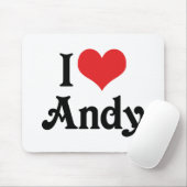 I Liebe Andy Mousepad (Mit Mouse)