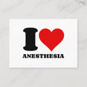 I LIEBE ANESTHESIEN VISITENKARTE (Vorderseite)