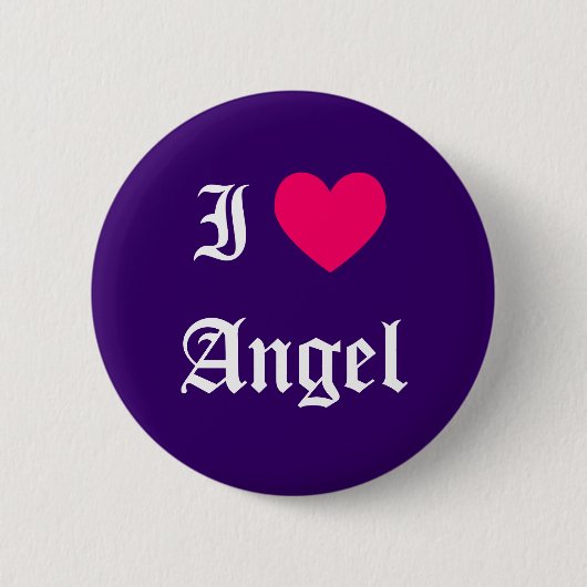 I Liebe Angel Button (Vorderseite)