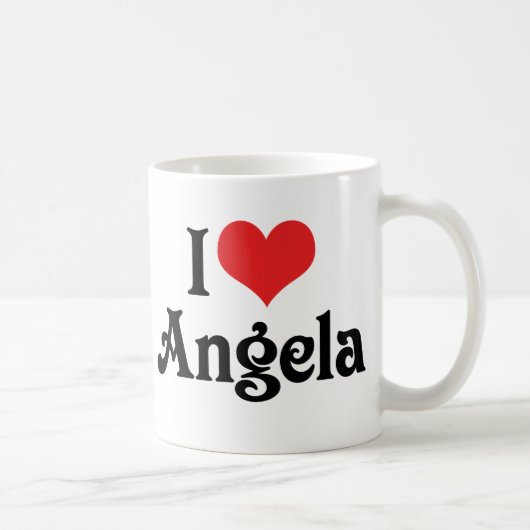 I Liebe Angela Kaffeetasse (Rechts)
