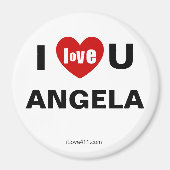 I Liebe Angela Magnet (Vorne)