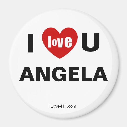 I Liebe Angela Magnet (Vorne)