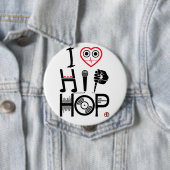 I Liebe Angesagt-Hopfen - Musik-Entwurf, Abzeichen Button (Beispiel)