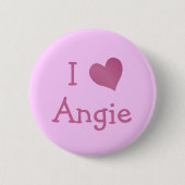 I Liebe Angie Button (Vorderseite)