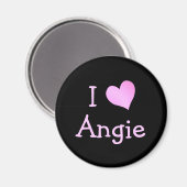 I Liebe Angie Magnet (Vorderseite/Rückseite)