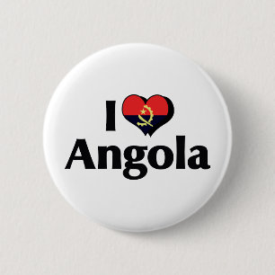 I Liebe Angola-Flagge Button