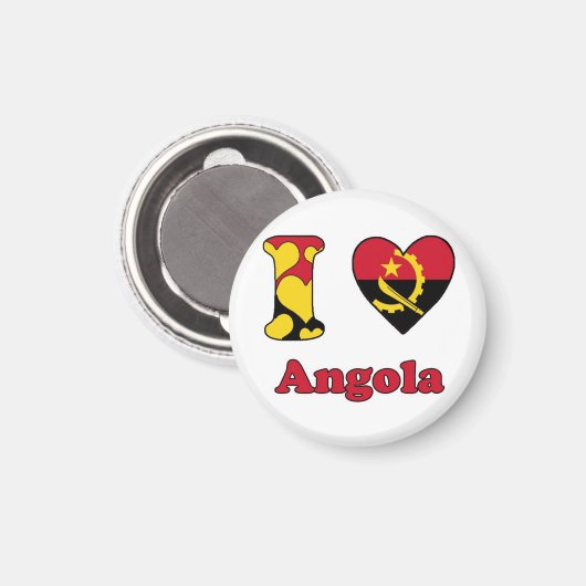 I Liebe Angola Magnet (Vorderseite/Rückseite)