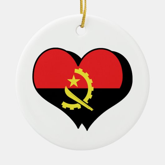 I Liebe Angola Ornament (Vorne)