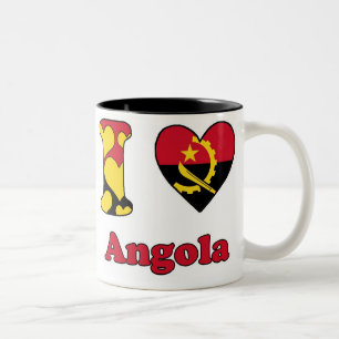 I Liebe Angola Zweifarbige Tasse