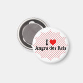 I Liebe Angra dos Reis, Brasilien Magnet (Vorderseite/Rückseite)