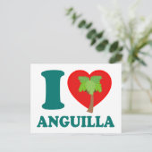 I Liebe Anguilla Postkarte (Stehend Vorderseite)