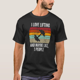 I Liebe Anheben von Sportbodybuilds T-Shirt